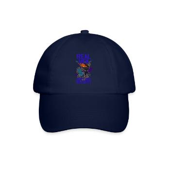 BBQ Smoker Grillen Vater Fleisch Sommer Koch - Baseballkappe - Blau/Blau - Vorne