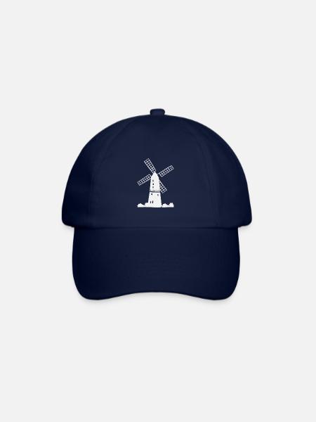 Windmühle Urlaub Ferien - Baseballkappe - Blau/Blau