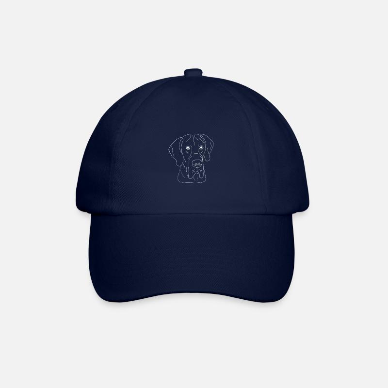 Deutsche Dogge - Baseballkappe - Blau/Blau