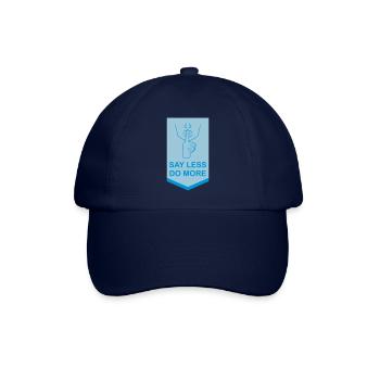 say less do more - Baseball Cap - blue/blue - Front