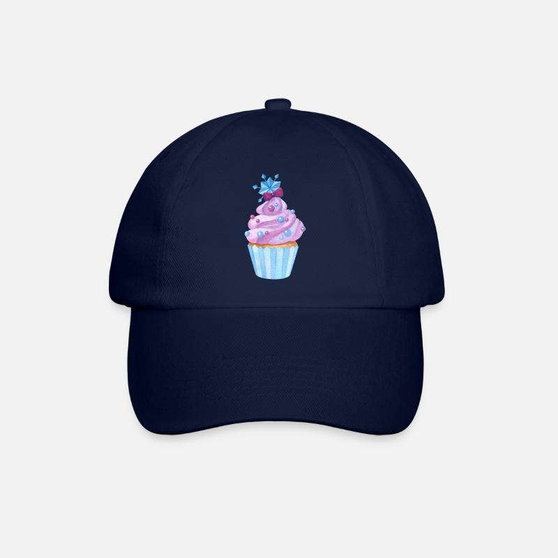 Cupcake Süßigkeiten - Baseballkappe - Blau/Blau