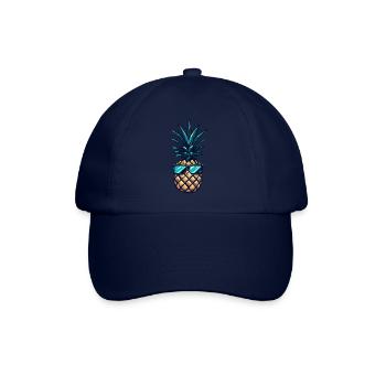 Cool pineapple with sunglasses - Baseball Cap - blue/blue - Front