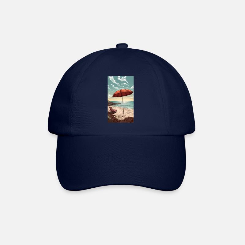 Strand - Baseballkappe - Blau/Blau