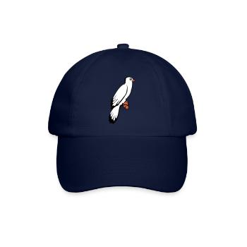 oiseau assis mignon cage branche animal de compagnie cher perroquet - Casquette classique - bleu/bleu - Devant