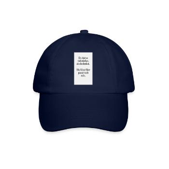 Du bist stärker - Baseballkappe - Blau/Blau - Vorne