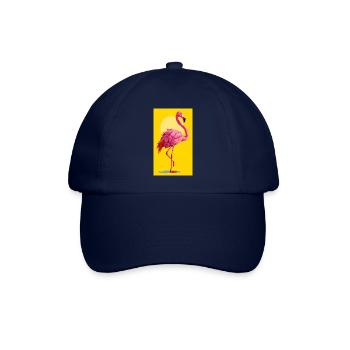 Flamingo - Baseballkappe - Blau/Blau - Vorne