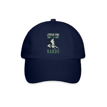 Je Peux Pas J'ai Rando - Casquette classique - bleu/bleu - Devant