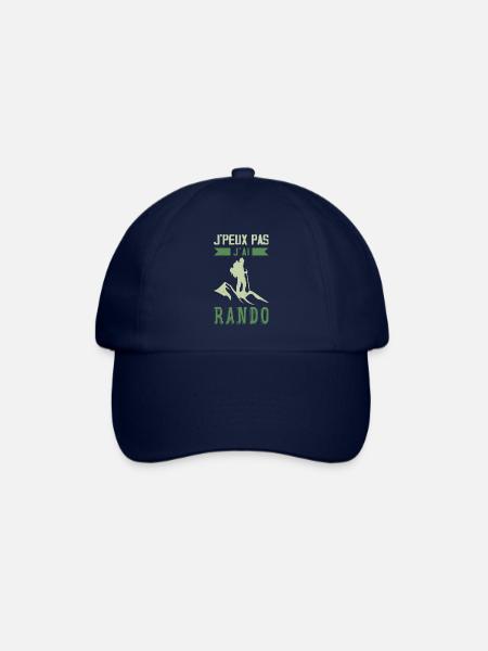 Ich kann nicht, ich bin gewandert - Baseballkappe - Blau/Blau