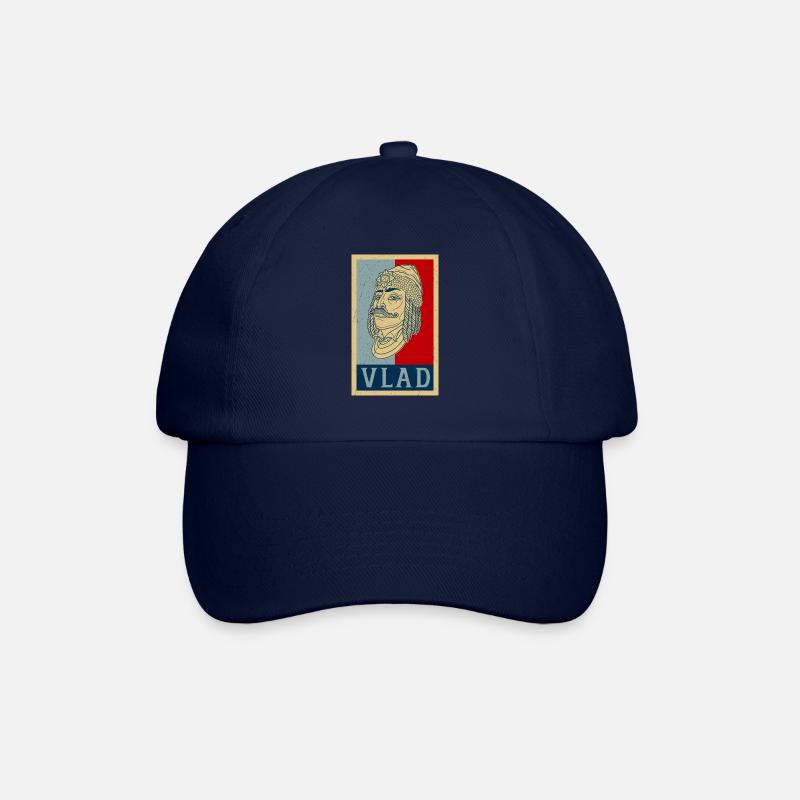 Vlad Tepes Dracula Vampir Rumänien Spruch - Baseballkappe - Blau/Blau