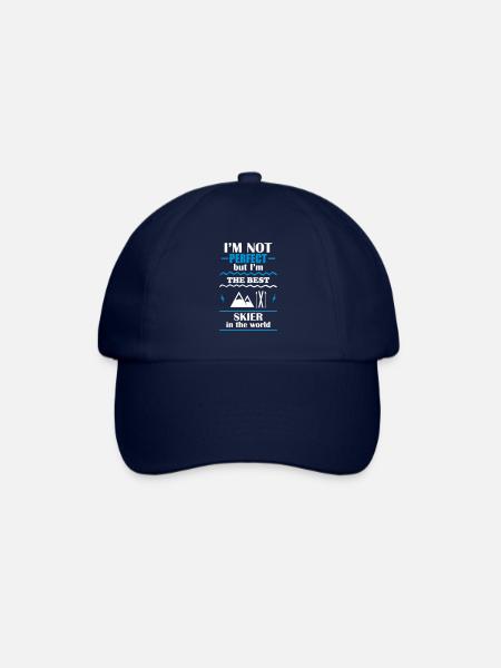 Nicht perfekt, aber der beste Skifahrer der Welt - Baseballkappe - Blau/Blau