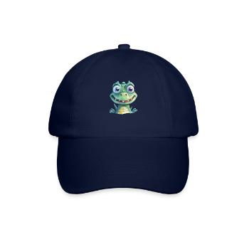 Aquarelles de crocodile - Casquette classique - bleu/bleu - Devant