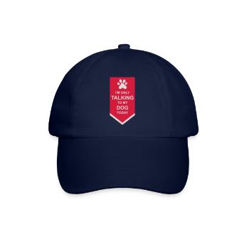 only talking to dog - Baseball Cap - blue/blue - Front