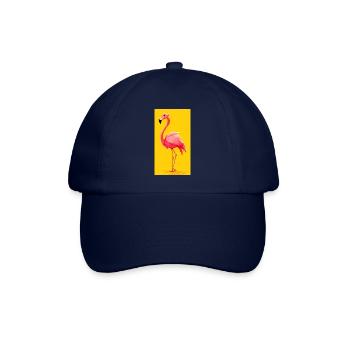 Flamingo - Baseballkappe - Blau/Blau - Vorne