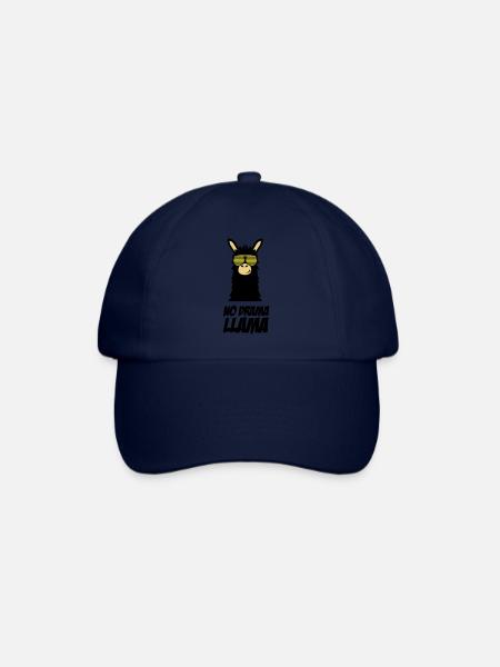 drama_llama_002 - Baseballkappe - Blau/Blau