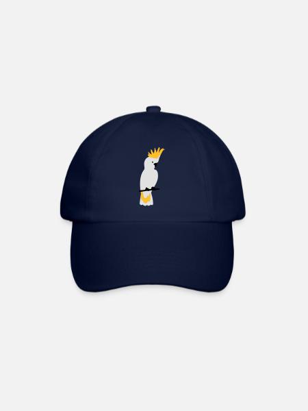Kakadu Papagei - Baseballkappe - Blau/Blau