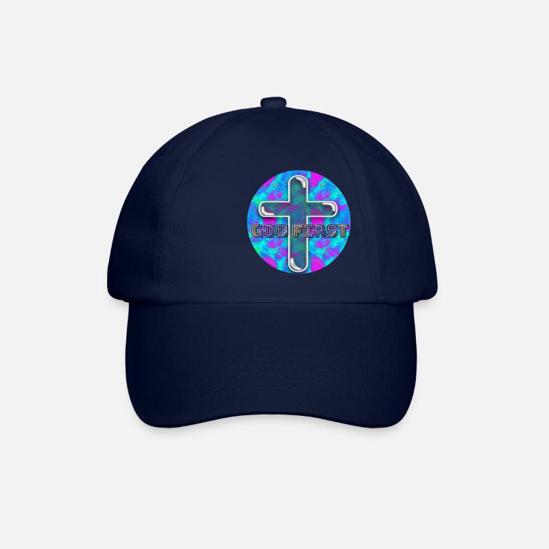 God First (One) - Baseball Cap - blue/blue