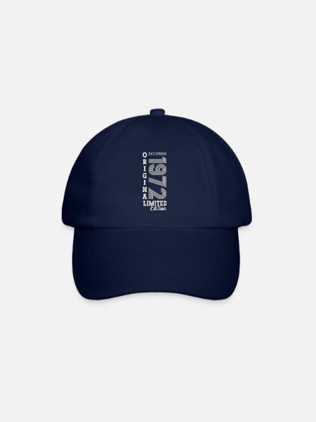 Cadeau original du 50e anniversaire de décembre 1972 - Casquette classique - bleu/bleu