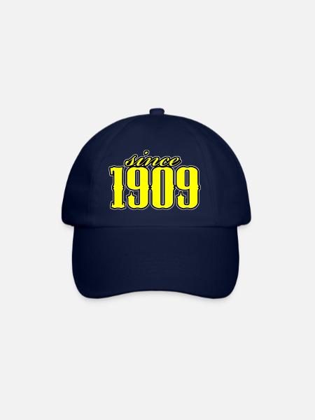 depuis 1909 (jaune) - Casquette classique - bleu/bleu