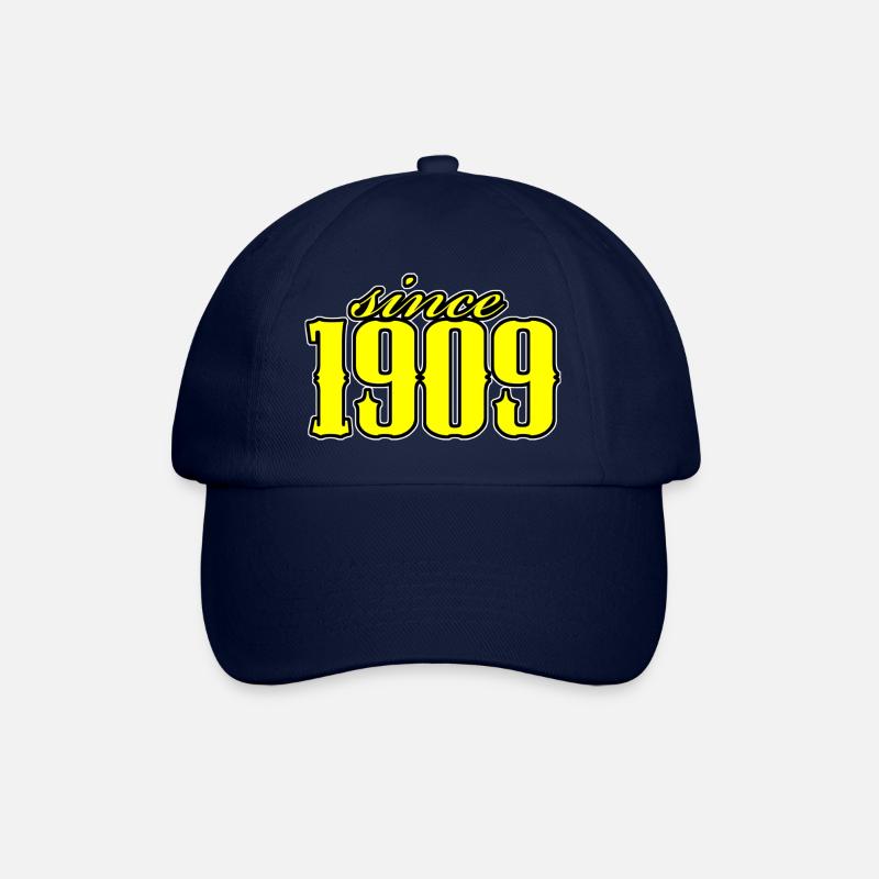 since 1909 (yellow) - Baseballkappe - Blau/Blau
