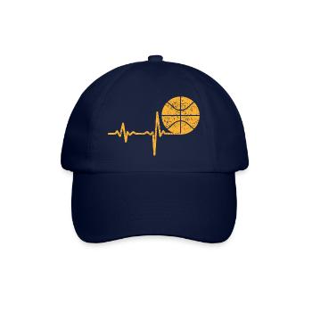 Cadeau Basketball Heartbeat - Casquette classique - bleu/bleu - Devant