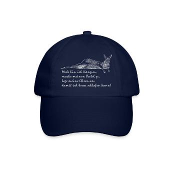 Kangourou fatigué - Casquette classique - bleu/bleu - Devant