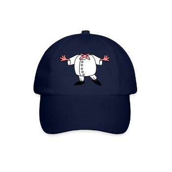 chef cook body apron cooking restaurant mostly - Baseball Cap - blue/blue - Front