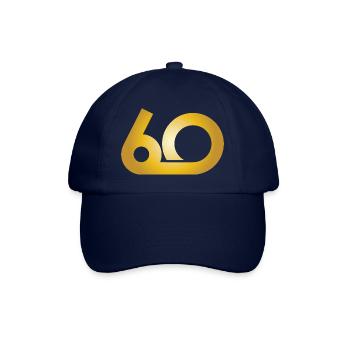 60. Geburtstag Jahre Geschenk Birthday Ehrentag - Baseballkappe - Blau/Blau - Vorne