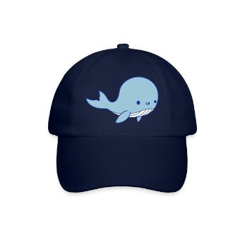 Whale Baby Clipart - Baseball Cap - blue/blue - Front