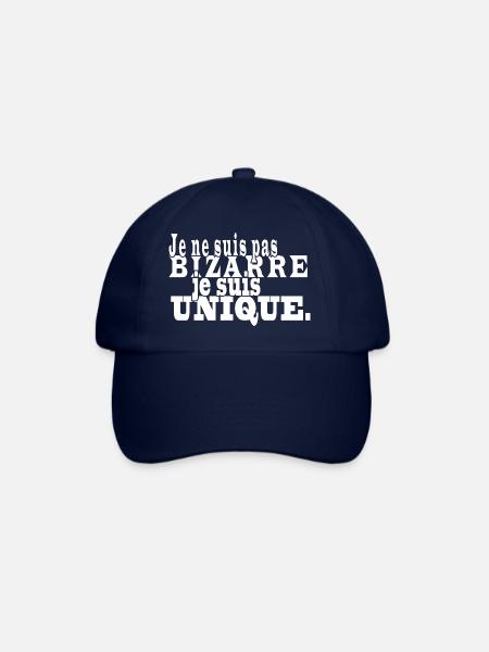 Humour drôle je ne suis pas bizarre je suis unique - Casquette classique - bleu/bleu