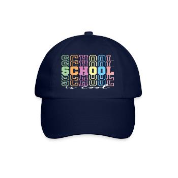 School is cool - Baseball Cap - blue/blue - Front