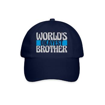 Lettrage Brother le plus correct du monde - Casquette classique - bleu/bleu - Devant