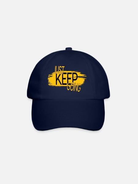 JUST KEEP GOING - Baseball Cap - blue/blue