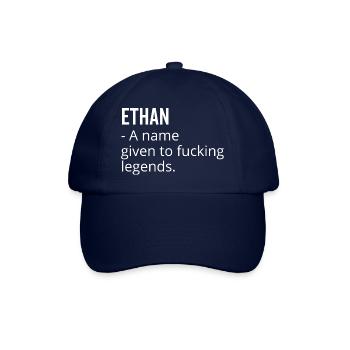 Ethan ein Name, der Fucking Legends gegeben wurde - Baseballkappe - Blau/Blau - Vorne