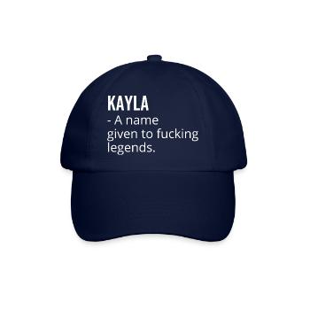 Kayla ein Name, der den verdammten Legenden gegeben wurde - Baseballkappe - Blau/Blau - Vorne