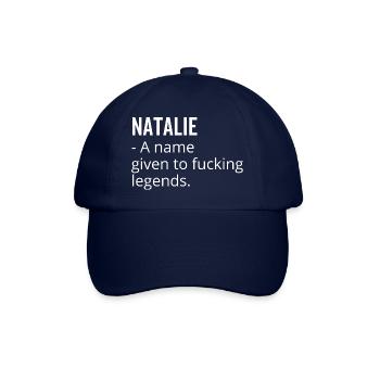 Natalie un nom donné à Fucking Legends - Casquette classique - bleu/bleu - Devant
