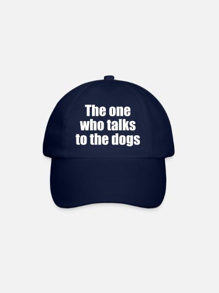 The one who talks to the dogs - Baseballkappe - Blau/Blau