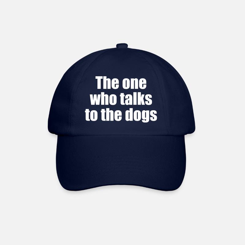The one who talks to the dogs - Baseballkappe - Blau/Blau