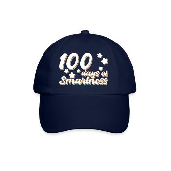 100 days of school Geschenkidee - Baseballkappe - Blau/Blau - Vorne