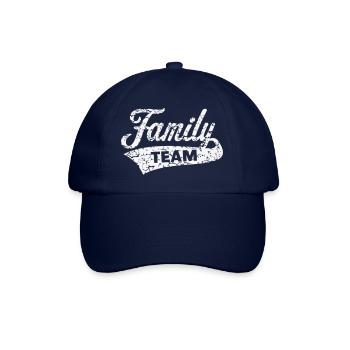 Family Team (Vintage / White) - Baseball Cap - blue/blue - Front