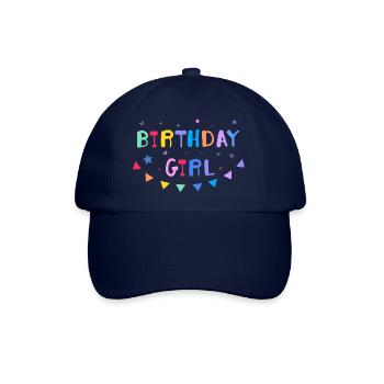 TYPO DE FILLE D’ANNIVERSAIRE - Casquette classique - bleu/bleu - Devant