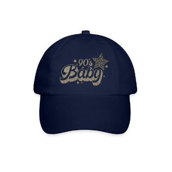90er Jahre Niedlich 80er Jahre Retro Vintage Lustig Cool Nostalgie - Baseballkappe - Blau/Blau - Vorne