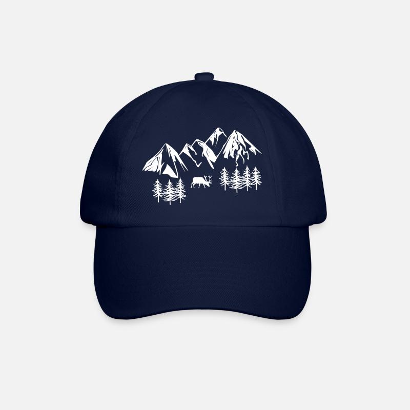 Mountains - Baseball Cap - blue/blue