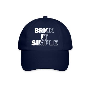 Briquer c’est simple - Casquette classique - bleu/bleu - Devant