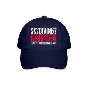 Conception de la fièvre de Sky Plunge. Cadeau d’adrénaline parfait - Casquette classique - bleu/bleu - Devant
