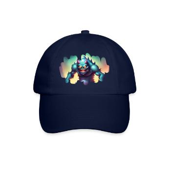 Monstre effrayant au crépuscule - Casquette classique - bleu/bleu - Devant