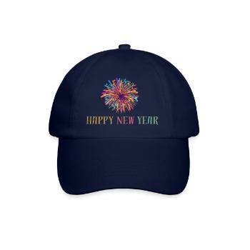 happy new year - Baseball Cap - blue/blue - Front