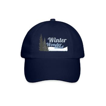 Winter Wonderland Trees - Baseball Cap - blue/blue - Front