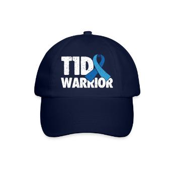 Guerrier T1D - Plaisir combatif pour diabétique de type 1 - Casquette classique - bleu/bleu - Devant