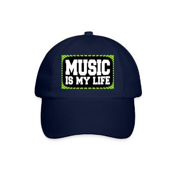 Music Is My Life Musik Ist Mein Leben Liebe Spruch - Baseball Cap - blue/blue - Front