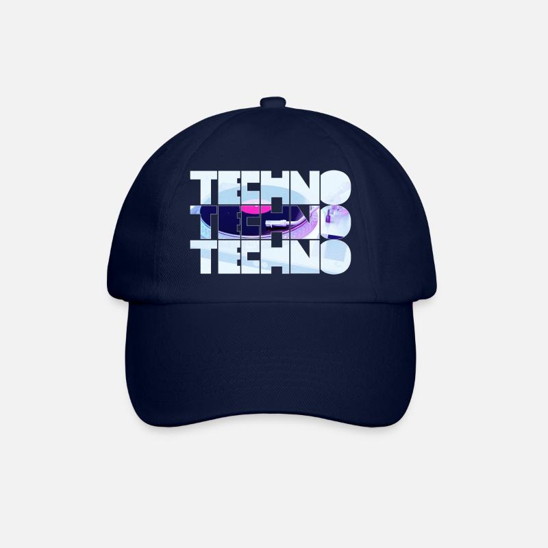 Techno #1 - Baseballkappe - Blau/Blau